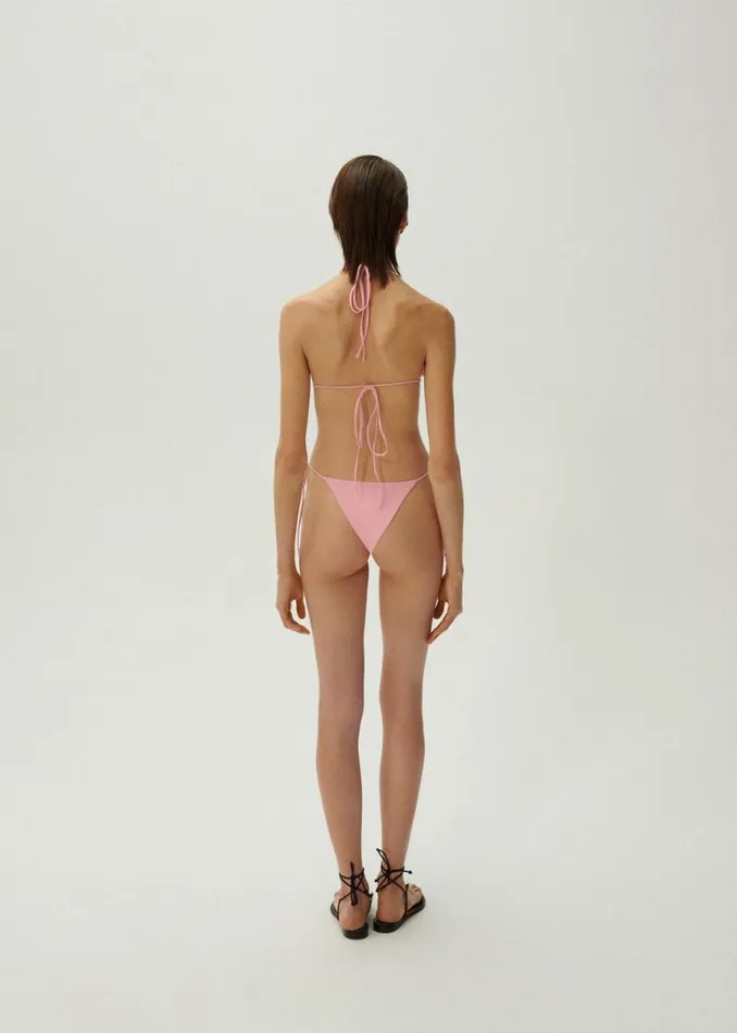Shop Magda Butrym Beachwear Highwaist String Tie Swim Bottom In Pink Shop Magda Butrym Beachwear Highwaist String Tie Swim Bottom In Pink