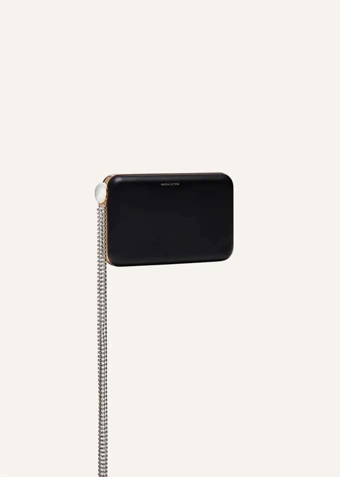 Shop Magda Butrym Handbags Lelia Clutch Black Leather Shop Magda Butrym Handbags Lelia Clutch Black Leather