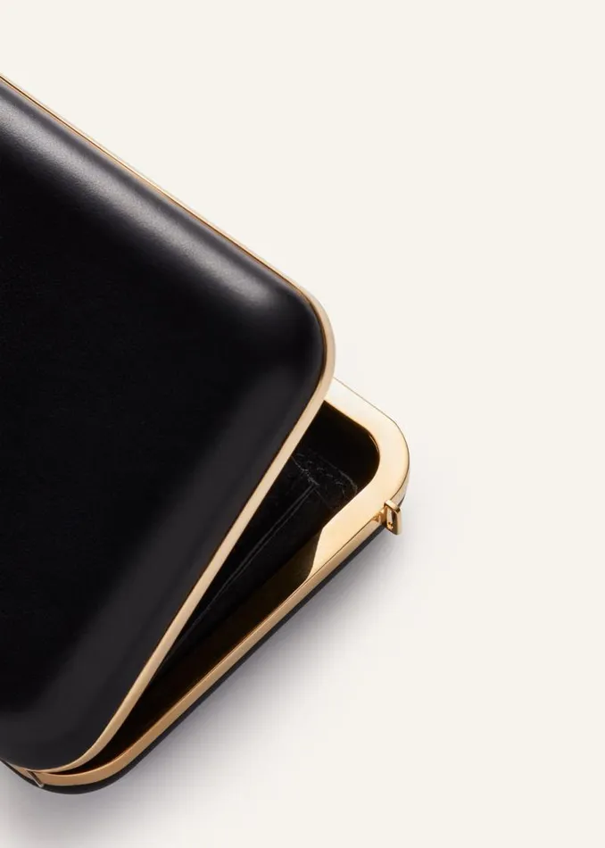 Shop Magda Butrym Handbags Lelia Clutch Black Leather Shop Magda Butrym Handbags Lelia Clutch Black Leather