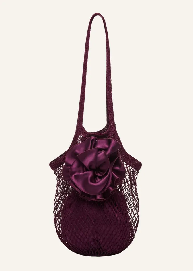 Shop Magda Butrym Handbags Medium Devana Bag In Aubergine