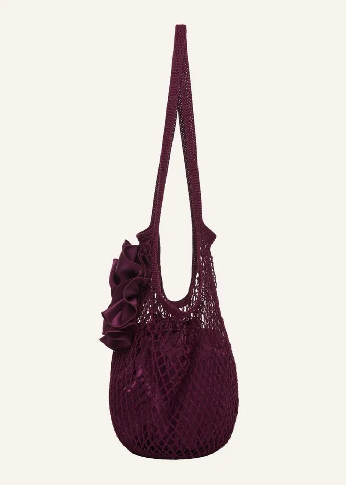 Shop Magda Butrym Handbags Medium Devana Bag In Aubergine Shop Magda Butrym Handbags Medium Devana Bag In Aubergine
