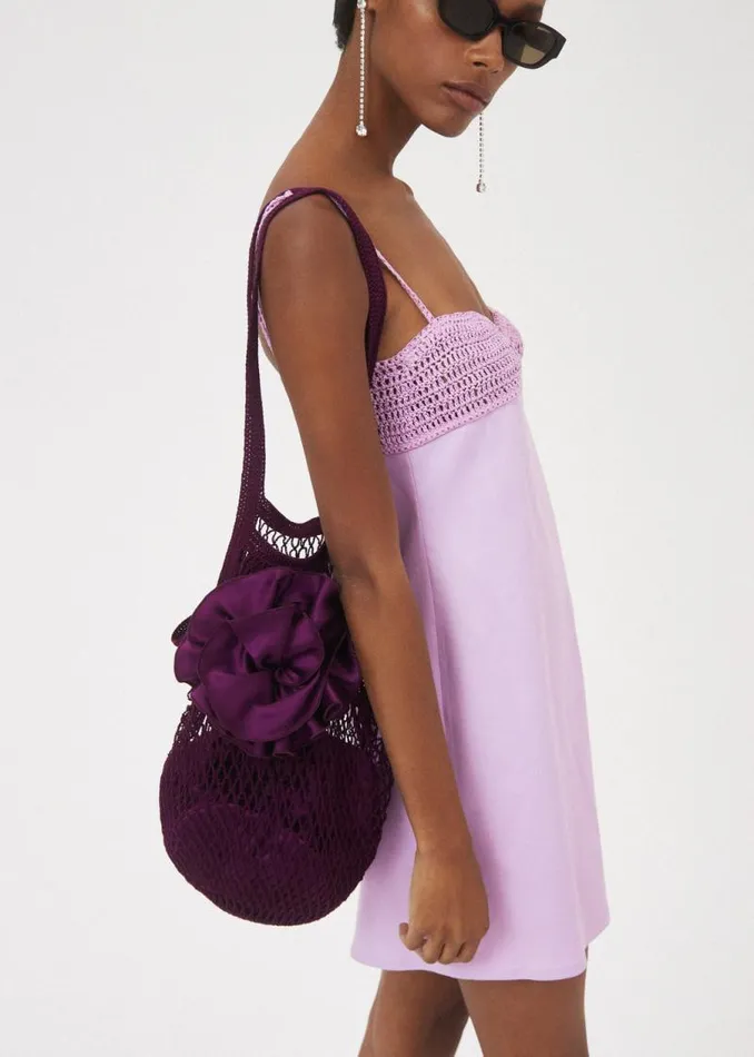 Shop Magda Butrym Handbags Medium Devana Bag In Aubergine Shop Magda Butrym Handbags Medium Devana Bag In Aubergine