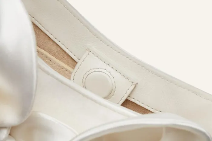 Shop Magda Butrym Handbags Micro Vesna Cream Satin Shop Magda Butrym Handbags Micro Vesna Cream Satin