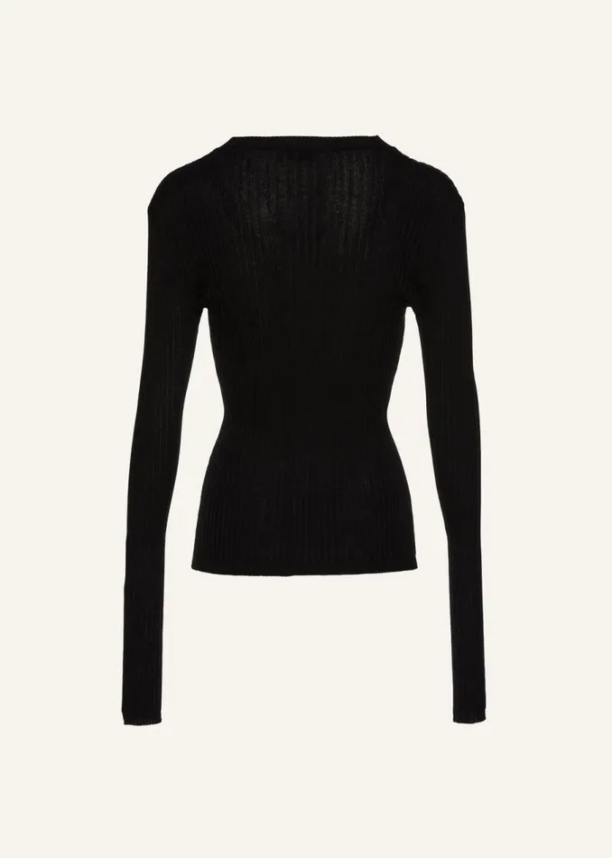 Shop Magda Butrym Tops Crochet Bra Cardigan In Black Shop Magda Butrym Tops Crochet Bra Cardigan In Black