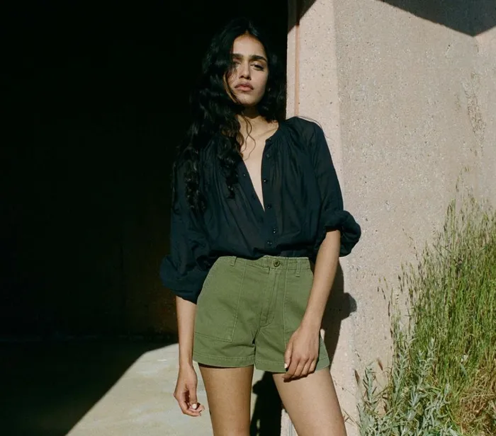Shop WESLIE SHORT Pine DEN Pants and Shorts
