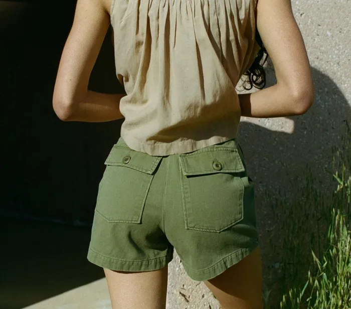 Shop WESLIE SHORT Pine DEN Pants and Shorts