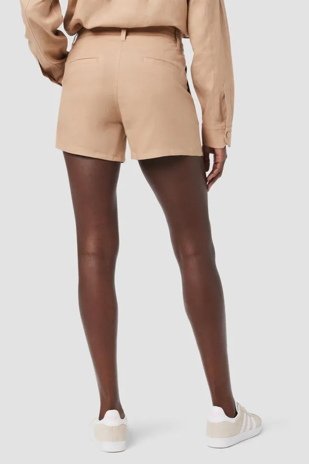 Shorts Women Hudson Jeans Front Yoke Pleated Short Tobacco Brown Shorts Women Hudson Jeans Front Yoke Pleated Short Tobacco Brown