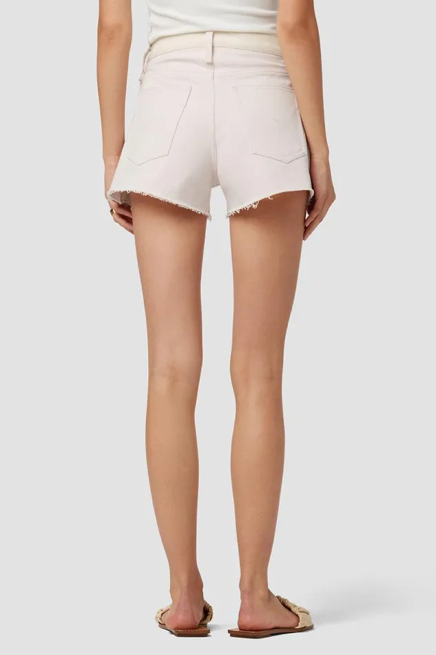 Shorts Women Hudson Jeans Lori HighRise Short Egret And Light Pink Shorts Women Hudson Jeans Lori HighRise Short Egret And Light Pink