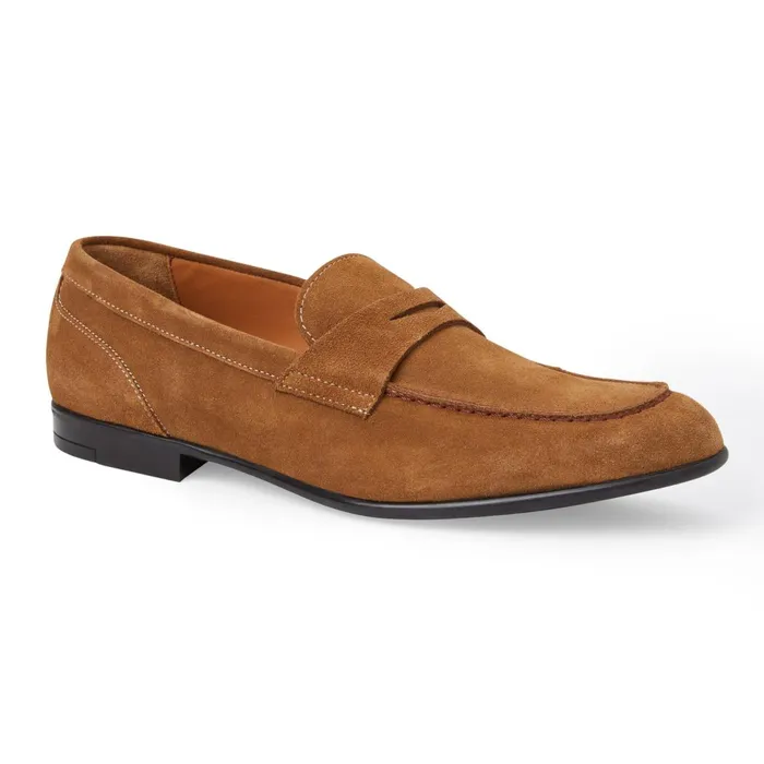 Silas Suede Loafer 8211 Cognac Men Bruno Magli Loafers and Slipons
