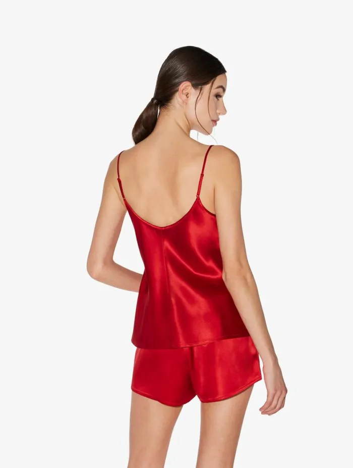 Silk Camisole In Garnet Sleepwear La Perla Camisoles