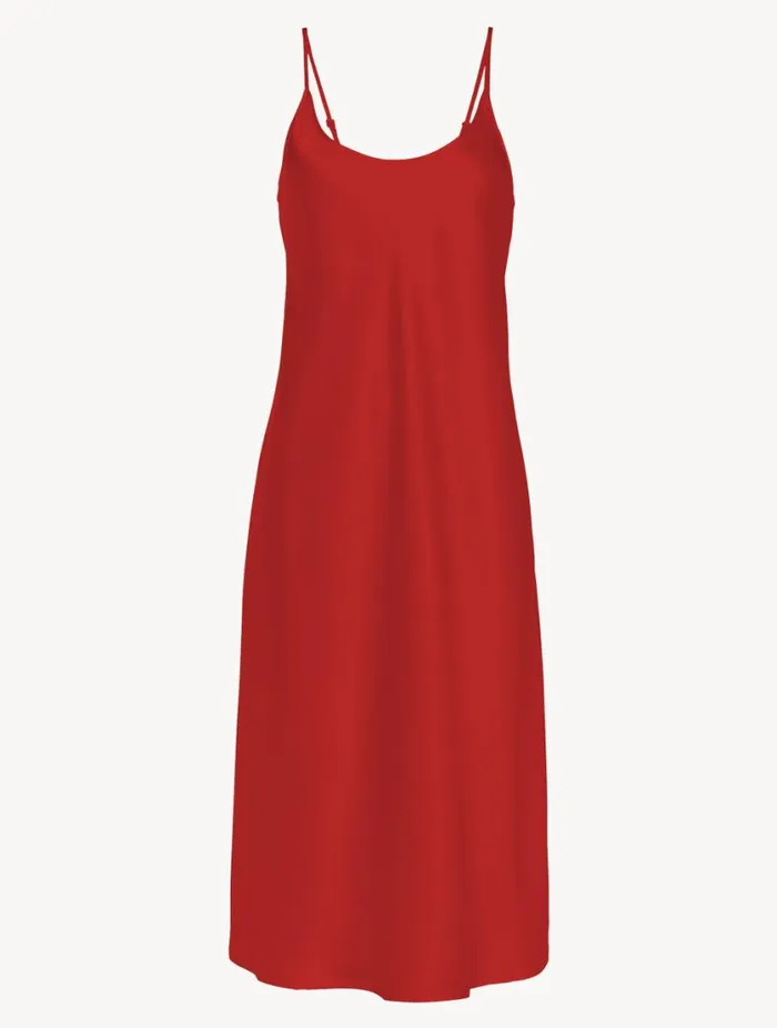 Silk Midi Nightdress In Garnet Sleepwear La Perla Slips and Dresses