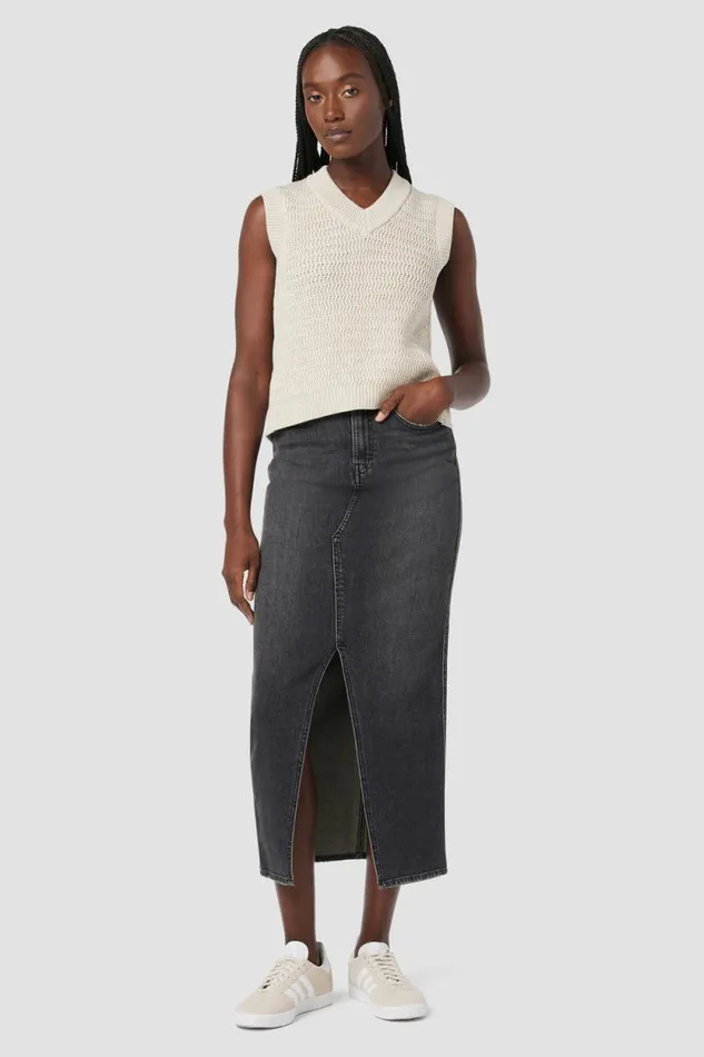 Skirts Women Hudson Jeans Reconstructed Skirt Black Pearl Skirts Women Hudson Jeans Reconstructed Skirt Black Pearl