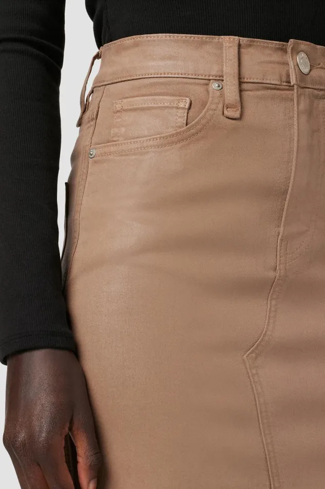 Skirts Women Hudson Jeans Reconstructed Skirt Coated Hot Latte Skirts Women Hudson Jeans Reconstructed Skirt Coated Hot Latte