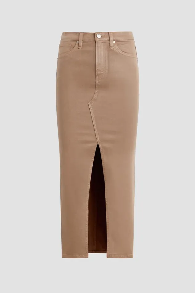 Skirts Women Hudson Jeans Reconstructed Skirt Coated Hot Latte Skirts Women Hudson Jeans Reconstructed Skirt Coated Hot Latte