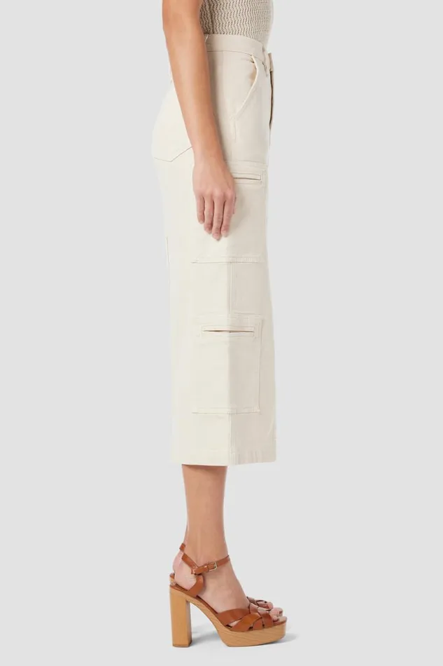 Skirts Women Hudson Jeans Reconstructed Skirt W Cargo Welt Pockets Bleached Sand Skirts Women Hudson Jeans Reconstructed Skirt W Cargo Welt Pockets Bleached Sand