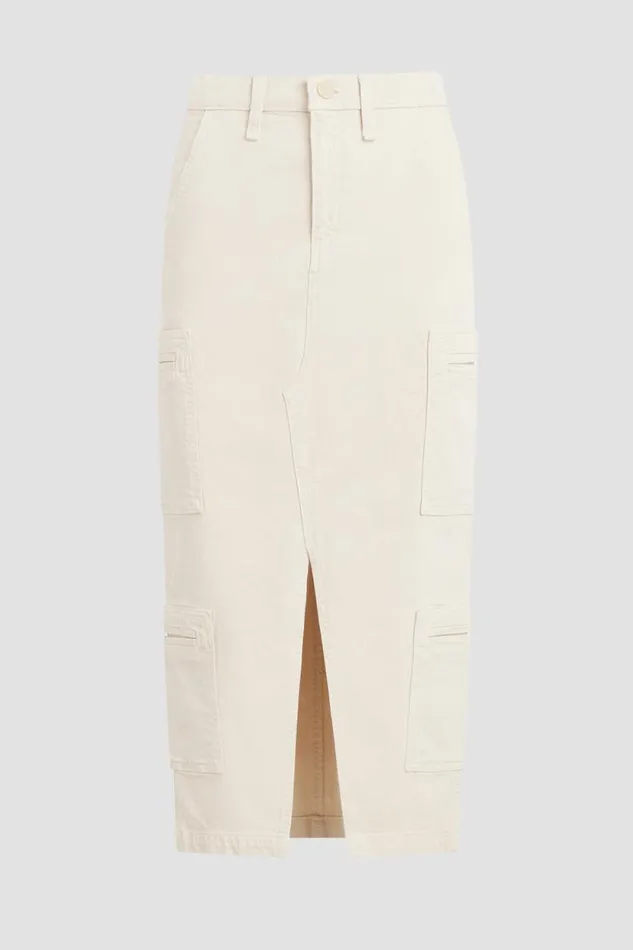 Skirts Women Hudson Jeans Reconstructed Skirt W Cargo Welt Pockets Bleached Sand Skirts Women Hudson Jeans Reconstructed Skirt W Cargo Welt Pockets Bleached Sand