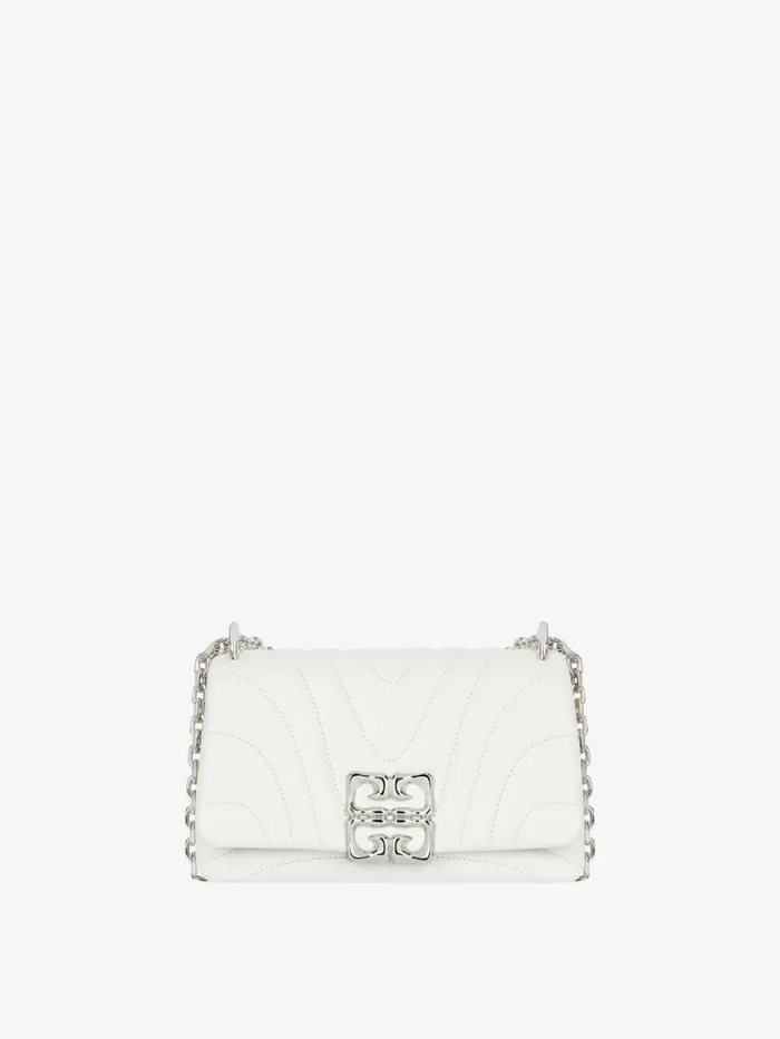 Small 4g Soft Bag In Quilted Leather Ivory Women Givenchy Shoulder Bags