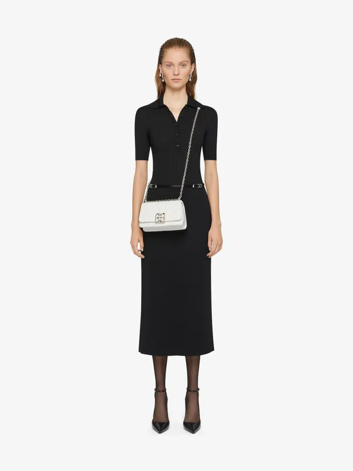 Small 4g Soft Bag In Quilted Leather Ivory Women Givenchy Shoulder Bags