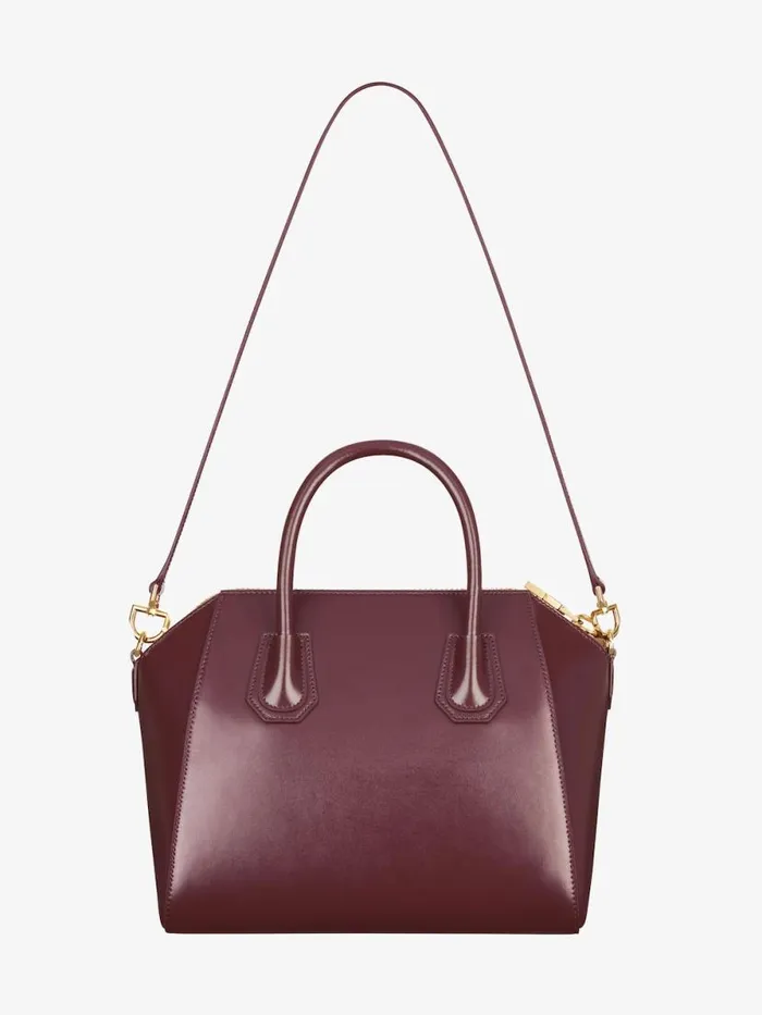 Small Antigona Bag In Box Leather Oxblood Red Women Givenchy Antigona