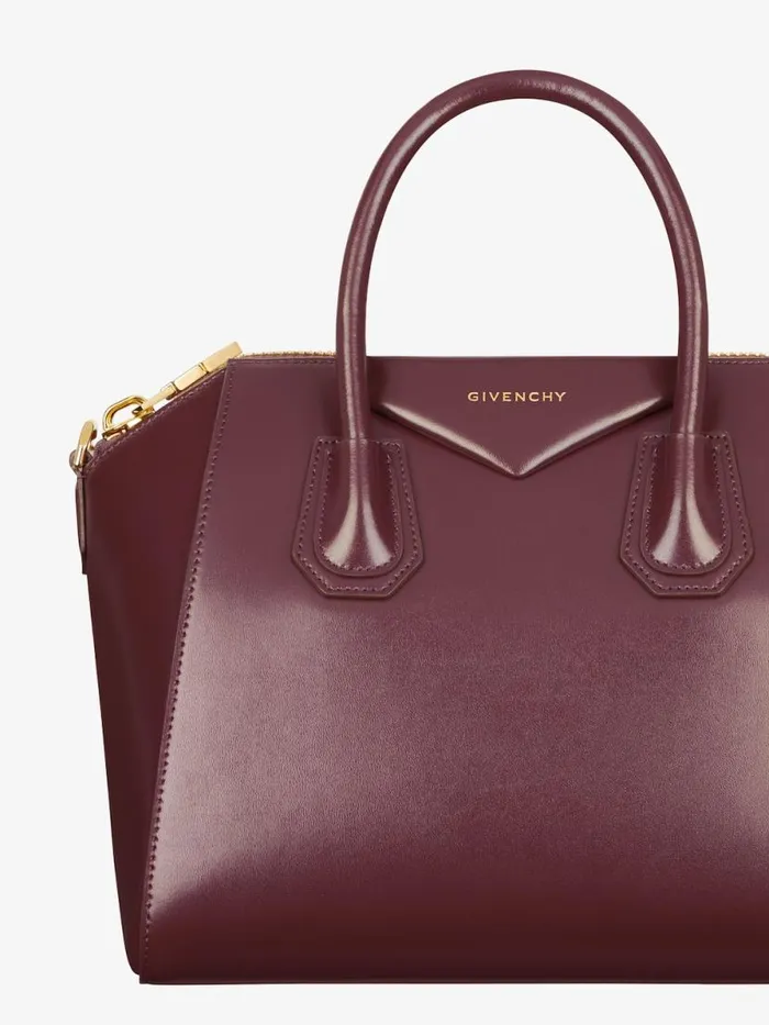 Small Antigona Bag In Box Leather Oxblood Red Women Givenchy Antigona