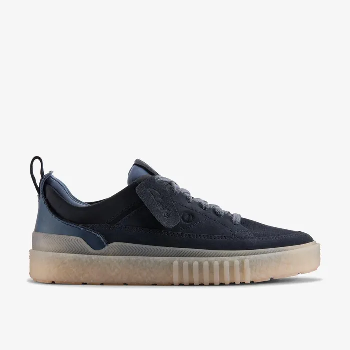Somerset Lace Navy Suede Men Clarks Sneakers