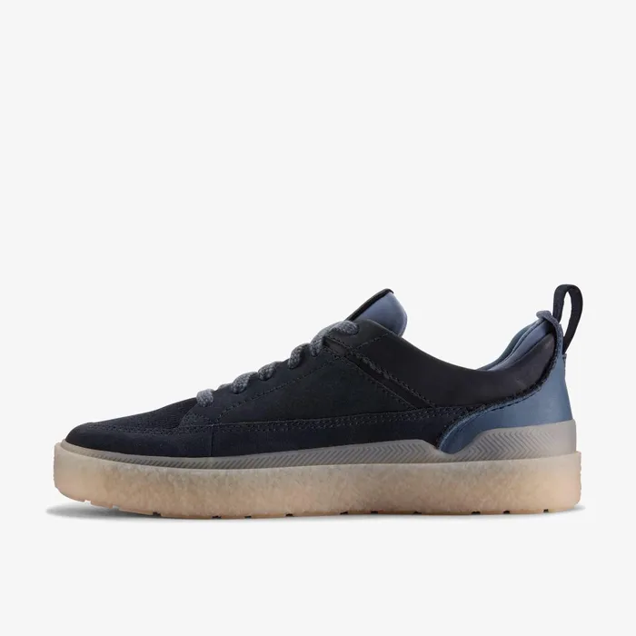Somerset Lace Navy Suede Men Clarks Sneakers