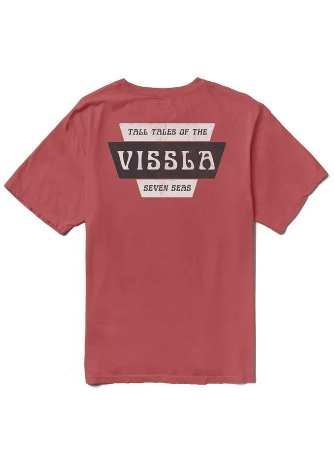Stacks Premium Pkt Tee Brick Men Vissla Tees