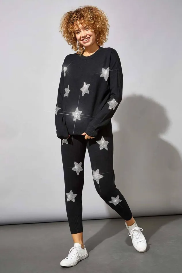 Star Knit Lounge Jumper Women Roman Knitwear