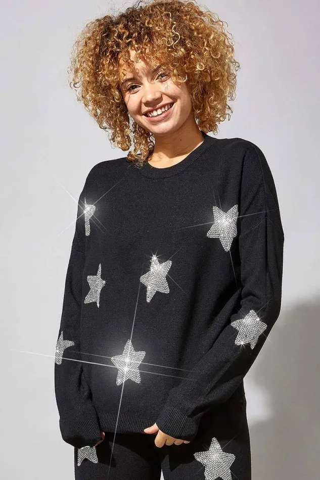 Star Knit Lounge Jumper Women Roman Knitwear