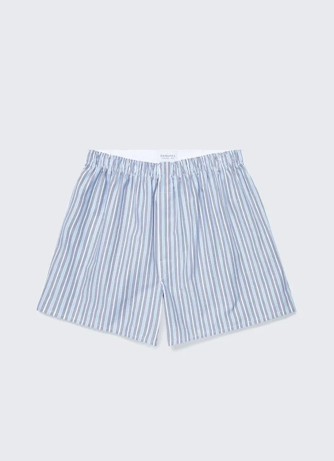 SUNSPEL Boxer Shorts Classic Boxer Shorts Blue Stripe 8211 Men