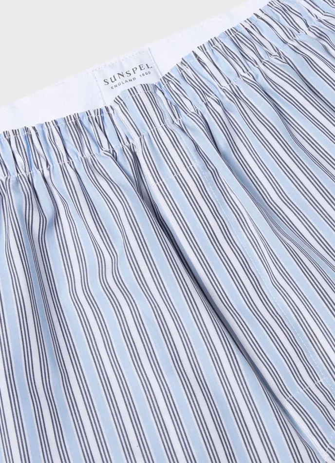 SUNSPEL Boxer Shorts Classic Boxer Shorts Blue Stripe 8211 Men