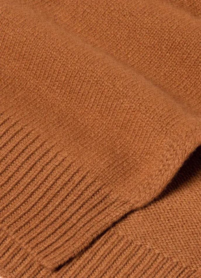 SUNSPEL Hats Scarves Gloves Scottish Lambswool Scarf Dark Camel 8211 MenWomen