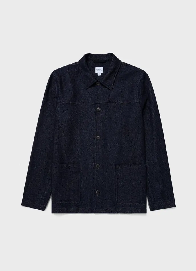 SUNSPEL Jackets and Coats Denim Chore Jacket In Selvedge Denim 8211 Men