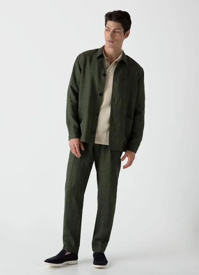 SUNSPEL Knitwear Open Textured Polo Shirt Ecru 8211 Men
