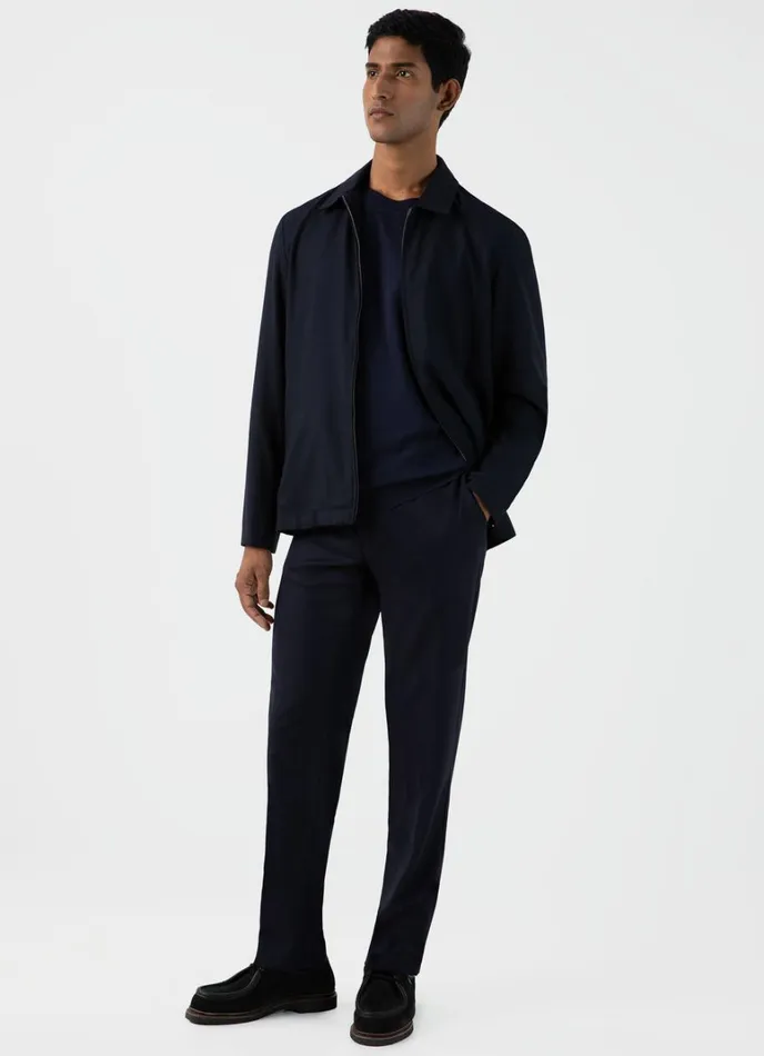 SUNSPEL Knitwear Sea Island Cashmere Crew Neck Jumper Navy 8211 Men