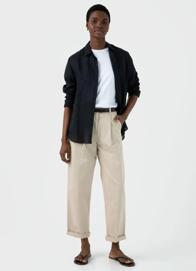 SUNSPEL Pants Pleated Chino Light Stone 8211 Women