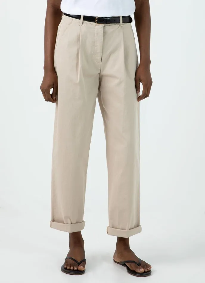 SUNSPEL Pants Pleated Chino Light Stone 8211 Women