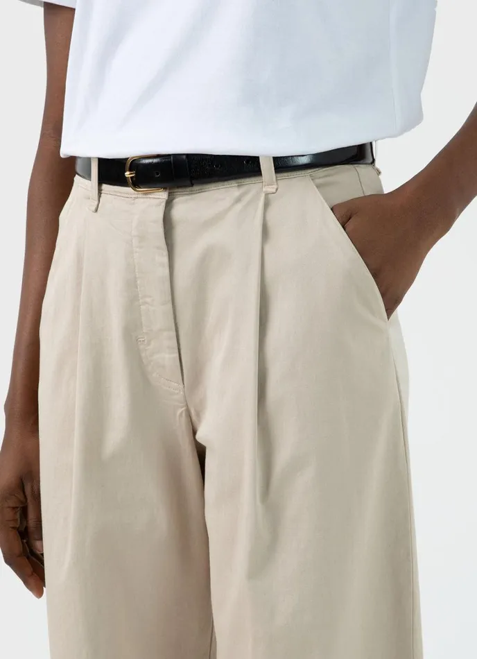 SUNSPEL Pants Pleated Chino Light Stone 8211 Women