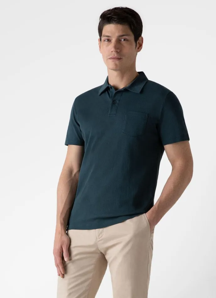 SUNSPEL Polo Shirts Riviera Polo Shirt Peacock 8211 Men