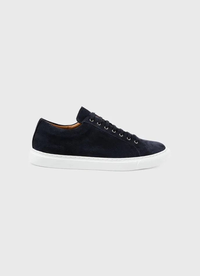 SUNSPEL Shoes Suede Tennis Shoe Navy 8211 Men