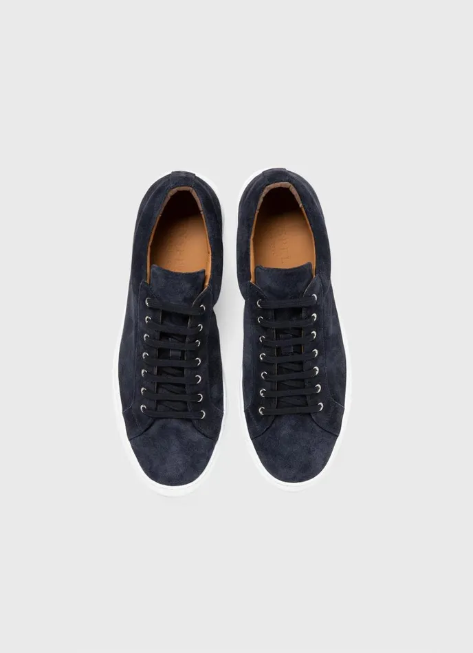 SUNSPEL Shoes Suede Tennis Shoe Navy 8211 Men