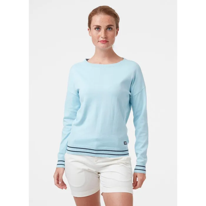 Sweaters Hoodies and Long Sleeve Shirts Women Helly Hansen W SUMMER SWEATER 623 Cool Blue
