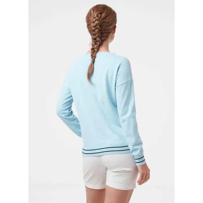 Sweaters Hoodies and Long Sleeve Shirts Women Helly Hansen W SUMMER SWEATER 623 Cool Blue