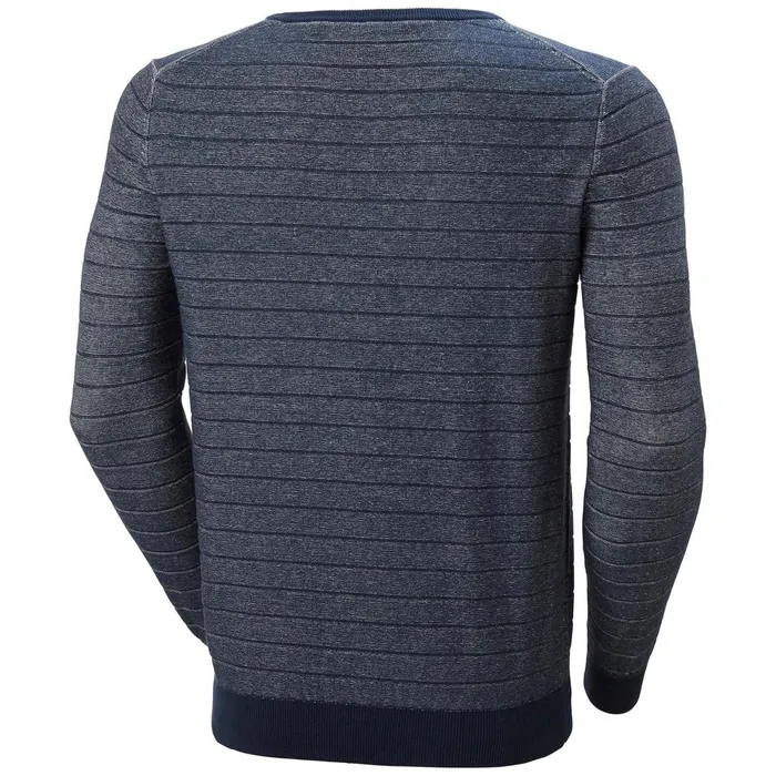 Sweaters Men Helly Hansen FJORD SUMMER KNIT 597 Navywhite
