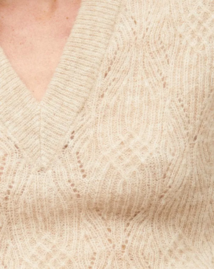 Sweaters Shop Veronica Beard Arida Knit Vest Blue