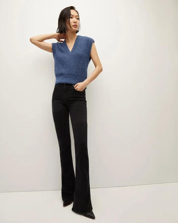 Sweaters Shop Veronica Beard Arida Knit Vest Blue