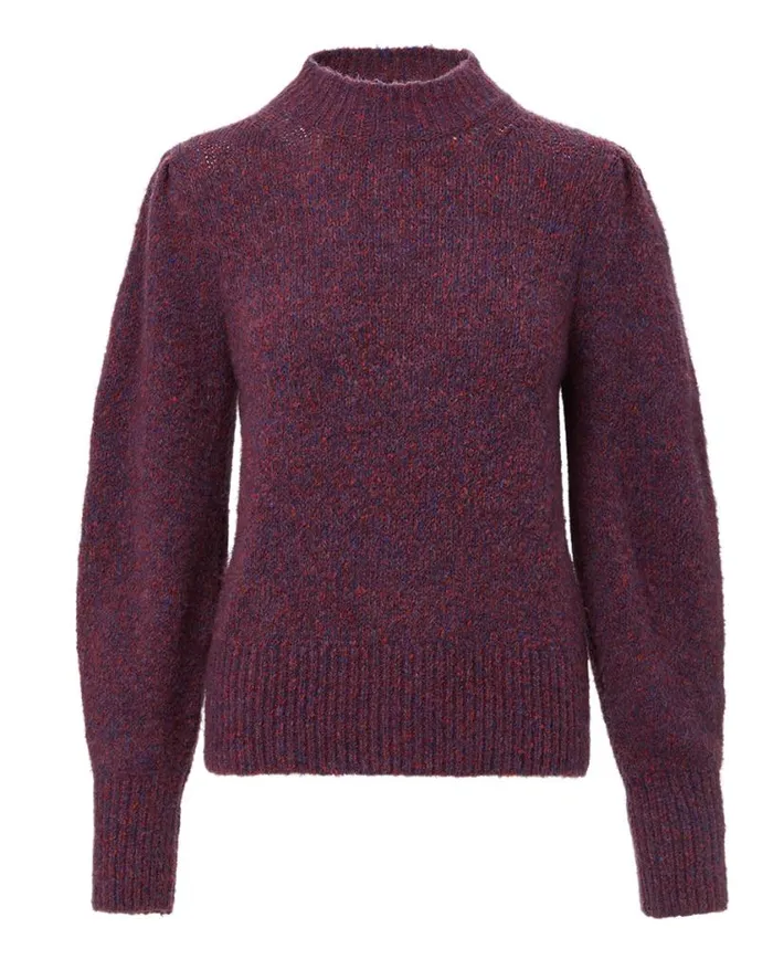 Sweaters Shop Veronica Beard Komal CottonAlpaca Blend Pullover Red Multi