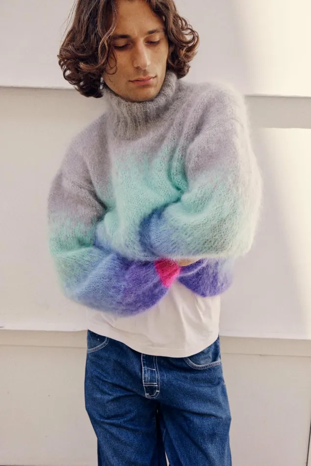 Sweaters Women Rose Carmine SWEATER HNECK TIEandDYE GREY