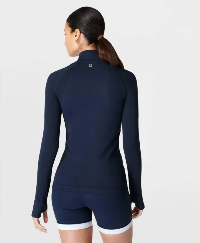 Sweaty Betty Athlete Doubleweight Seamless Workout Zip Up Navy Blue Clothing Sweatshirts Hoodies Sweaty Betty Athlete Doubleweight Seamless Workout Zip Up Navy Blue Clothing Sweatshirts Hoodies
