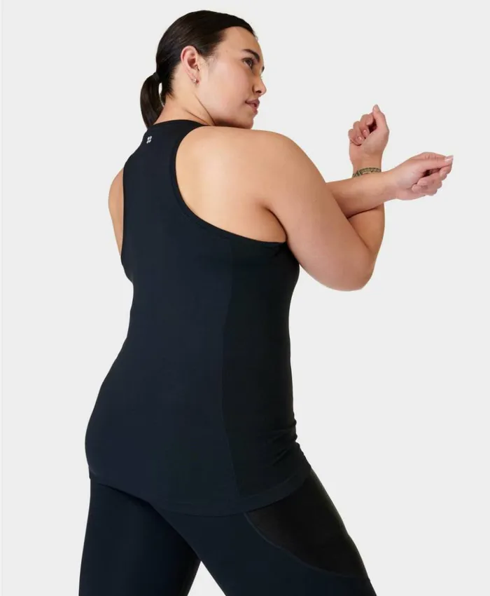 Sweaty Betty Athlete Seamless Gym Tank Black Clothing Tank Tops
